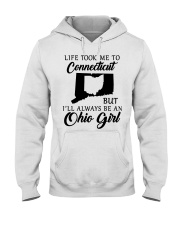 OHIO GIRL LIFE TOOK ME TO CONNECTICUT Hooded Sweatshirt tile