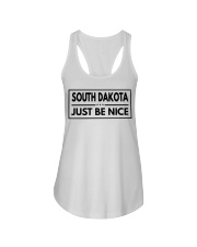 South Dakota Just Be Nice Ladies Flowy Tank tile