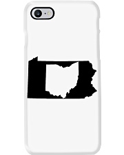 MAP OHIO IN PENNSYLVANIA Phone Case tile