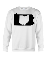 MAP OHIO IN PENNSYLVANIA Crewneck Sweatshirt tile