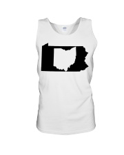 MAP OHIO IN PENNSYLVANIA Unisex Tank tile