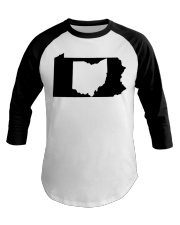 MAP OHIO IN PENNSYLVANIA Baseball Tee tile