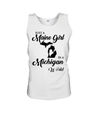 MAINE GIRL IN MICHIGAN Unisex Tank tile
