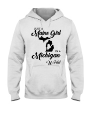 MAINE GIRL IN MICHIGAN Hooded Sweatshirt tile