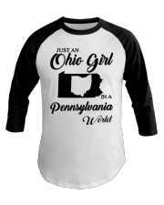 OHIO GIRL IN PENNSYLVANIA Baseball Tee tile