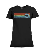 Circle Map Nebraska Premium Fit Ladies Tee tile
