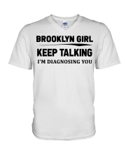 Brooklyn Girl - I'm Diagnosing V-Neck T-Shirt tile
