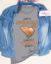 South Carolina Girl Living In Virginia Classic T-Shirt apparel-classic-tshirt-lifestyle-front-186