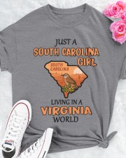 South Carolina Girl Living In Virginia Classic T-Shirt apparel-classic-tshirt-lifestyle-front-192