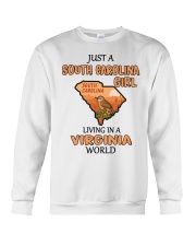South Carolina Girl Living In Virginia Crewneck Sweatshirt tile