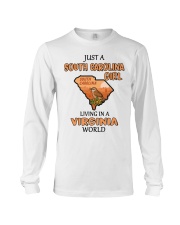 South Carolina Girl Living In Virginia Long Sleeve Tee tile