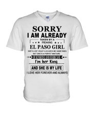 Taken By A Freaking - El Paso Girl V-Neck T-Shirt tile