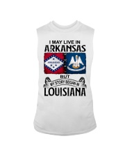 Began In Louisiana - May Live In Arkansas Sleeveless Tee tile