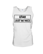 Utah Just Be Nice Unisex Tank tile