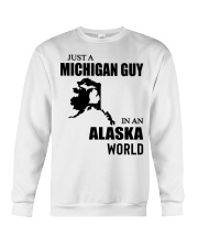 MICHIGAN GUY IN ALASKA Crewneck Sweatshirt tile