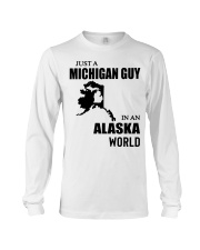 MICHIGAN GUY IN ALASKA Long Sleeve Tee tile