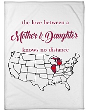 THE LOVE MOTHER AND DAUGHTER MICHIGAN ILLINOIS Large Fleece Blanket - 60" x 80" front