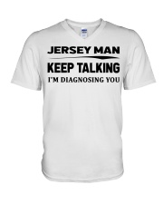 Jersey Man - I'm Diagnosing V-Neck T-Shirt tile