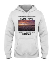 Should Be In Kansas Hooded Sweatshirt front