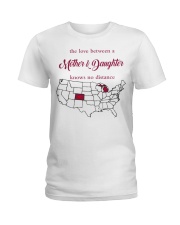 THE LOVE MOTHER AND DAUGHTER MICHIGAN COLORADO Ladies T-Shirt tile
