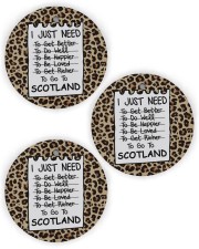 I Just Need To Go To Scotland Circle Ornament (Wood tile