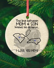 The Love Mom Son North Carolina South Carolina Circle ornament - single (porcelain) custom-circle-ornament-single-porcelain-lifestyle-10
