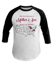 THE LOVE MOTHER AND SON MICHIGAN VIRGINIA Baseball Tee tile