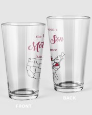 THE LOVE MOTHER AND SON MICHIGAN VIRGINIA Pint Glass tile