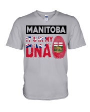 Manitoba It's In My DNA V-Neck T-Shirt tile