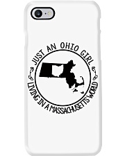 OHIO GIRL LIVING IN MASSACHUSETTS Phone Case tile