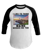 Maine Misses Me Too Baseball Tee tile