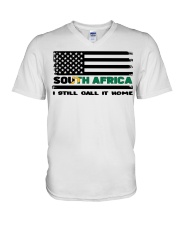 Flag South Africa- Call It Home V-Neck T-Shirt tile