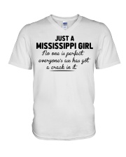 Mississippi Girl - No One Is Perfect V-Neck T-Shirt tile
