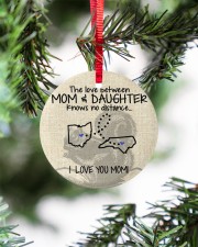 The Love Mom Daughter North Carolina Ohio Circle ornament - single (porcelain) aos-circle-ornament-single-porcelain-lifestyles-07