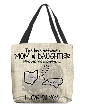 The Love Mom Daughter North Carolina Ohio All-Over Tote tile