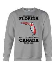 LIVE IN FLORIDA CANADA IN MY DNA Crewneck Sweatshirt tile