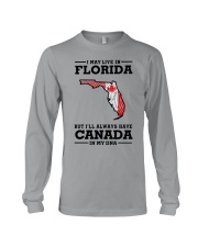 LIVE IN FLORIDA CANADA IN MY DNA Long Sleeve Tee tile