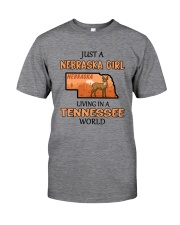 Nebraska Girl Living In Tennessee Classic T-Shirt front