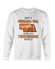 Nebraska Girl Living In Tennessee Crewneck Sweatshirt tile