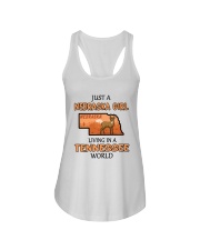 Nebraska Girl Living In Tennessee Ladies Flowy Tank tile