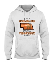 Nebraska Girl Living In Tennessee Hooded Sweatshirt tile
