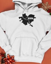 Pittsburgh - Born Hooded Sweatshirt apparel-hooded-sweatshirt-lifestyle-front-65