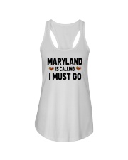 Maryland Is Calling Ladies Flowy Tank tile