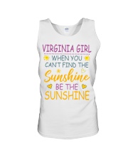 Virginia Girl- Be The Sunshine Unisex Tank tile