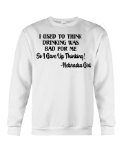 Nebraska Girl Gave Up Thinking Crewneck Sweatshirt tile