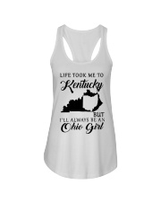 OHIO GIRL LIFE TOOK ME TO KENTUCKY Ladies Flowy Tank tile