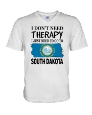 Therapy - Go To South Dakota V-Neck T-Shirt tile