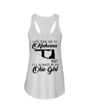 OHIO GIRL LIFE TOOK ME TO OKLAHOMA Ladies Flowy Tank tile