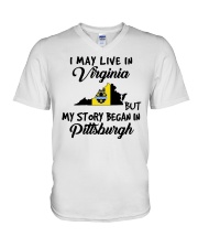 Began In Pittsburgh - Live In Virginia V-Neck T-Shirt tile