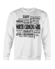 North Carolina girl cities Crewneck Sweatshirt tile